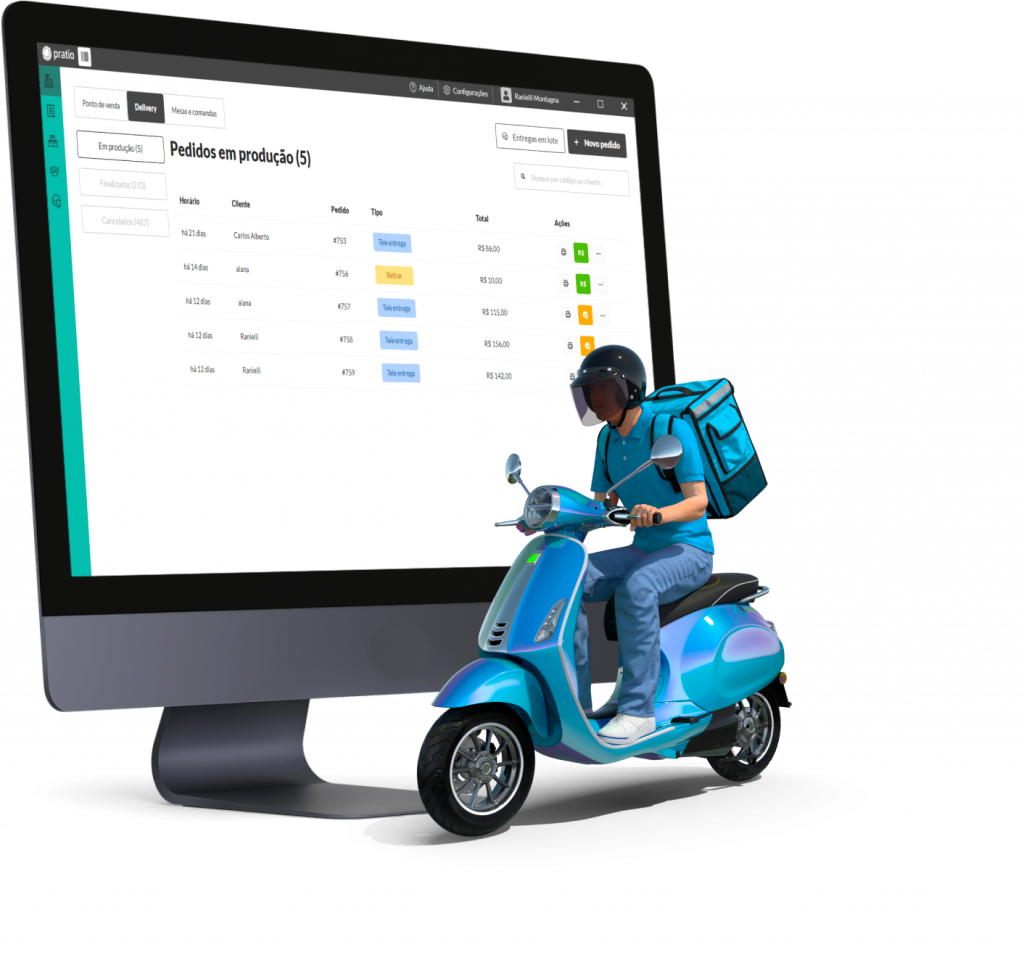 Sistema delivery para bares e restaurantes